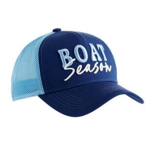 "Boat Season" Trucker Hat, Navy